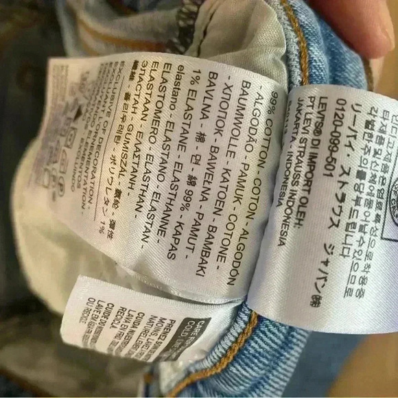 Levi’s Straight Wedgie Jeans Blue Size 27 - Picture 7 of 9